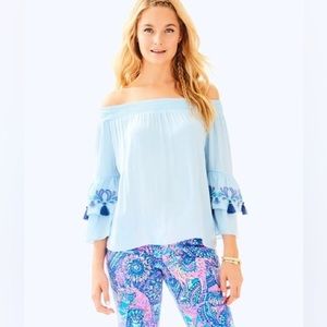Lilly Pulitzer Tobyn Off Shoulder Top S